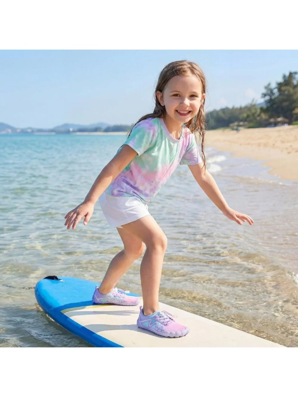 Quick-Dry Kids Water Shoes | Barefoot Design with Drawstring Closure for Active